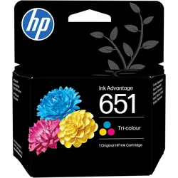 HP, Druckerpatrone, 651 Tri-color Original Ink Advantage Cartridge (C, M, Y)
