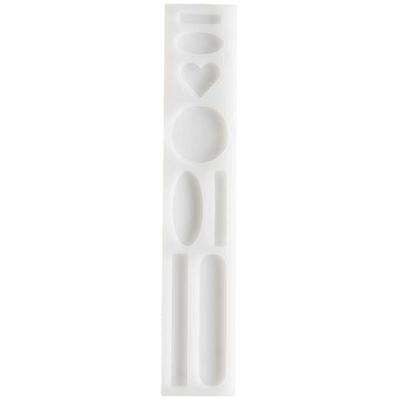 Silikon Gießform Haarspangen und Broschen / Außenmaß Silikonform 4 x 21,5 cm