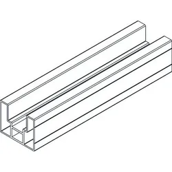 OSMO Profil Verto Startprofil  Anthrazit 180cm Alu Anthrazit