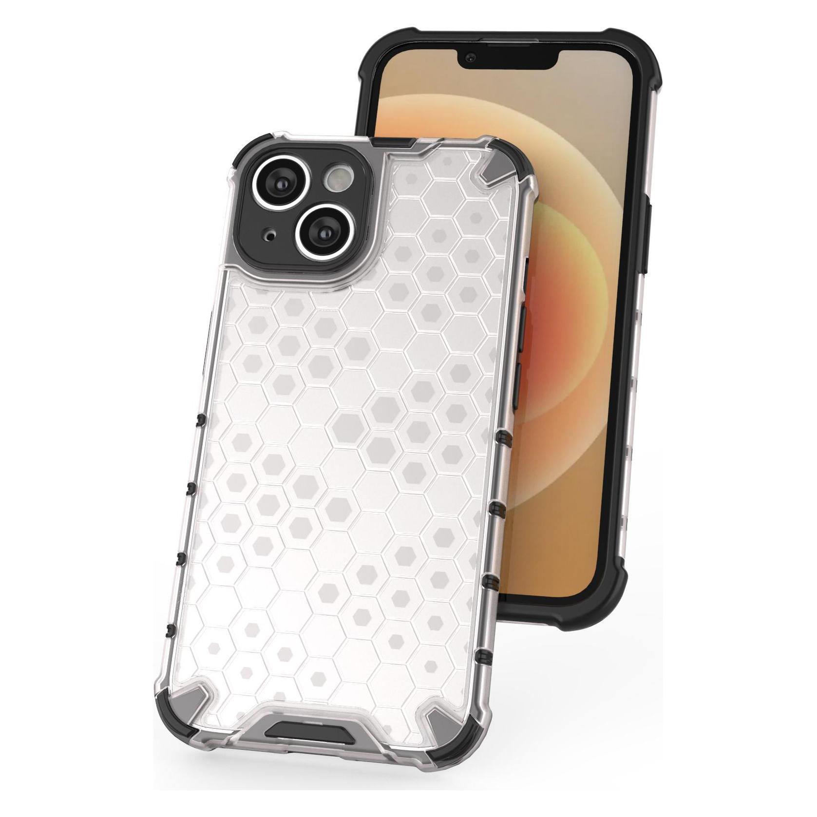 Hurtel Wabenhülle für iPhone 14 gepanzerte Hybridhülle blau (Apple iPhone 14) (1404978613)