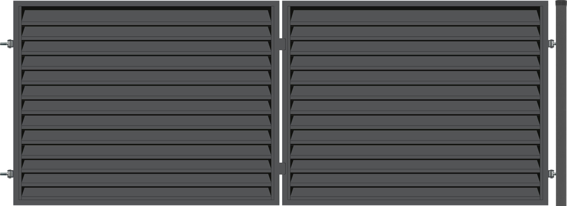 Polbram Doppeltor-Set Ulrich 120 inkl. Pfosten