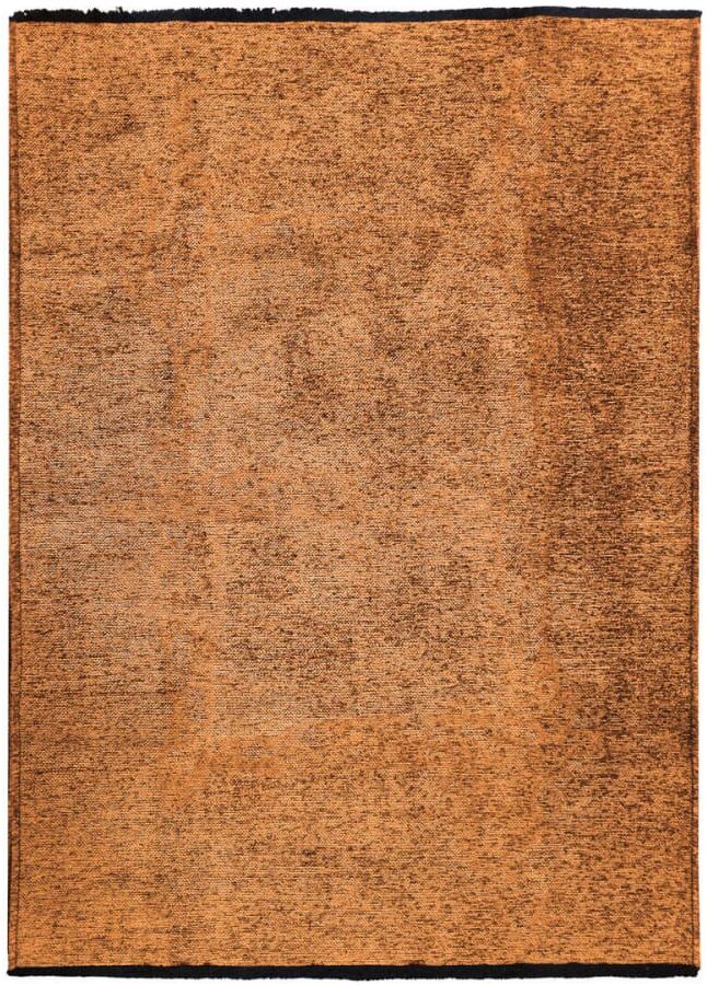 The Deco Factory Tapis en coton et polyester lavable tissé plat orange 120x170 Orange 170x1x120cm