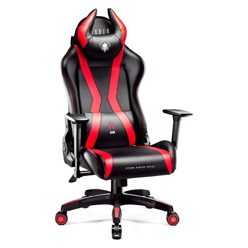 Diablo Fotel Chairs X-Horn XL 2.0 King Size Czarno-Czerwony (X-HORNXLCZCZ)
