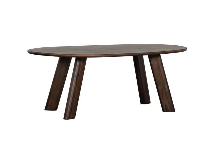Livetastic Esstisch Roundly, Walnuss, Holz, Mangoholz, organisch, eckig, 100x76x200 cm, in verschiedenen Größen erhältlich, Esszimmer, Tische, Esstische, Baumkantentische