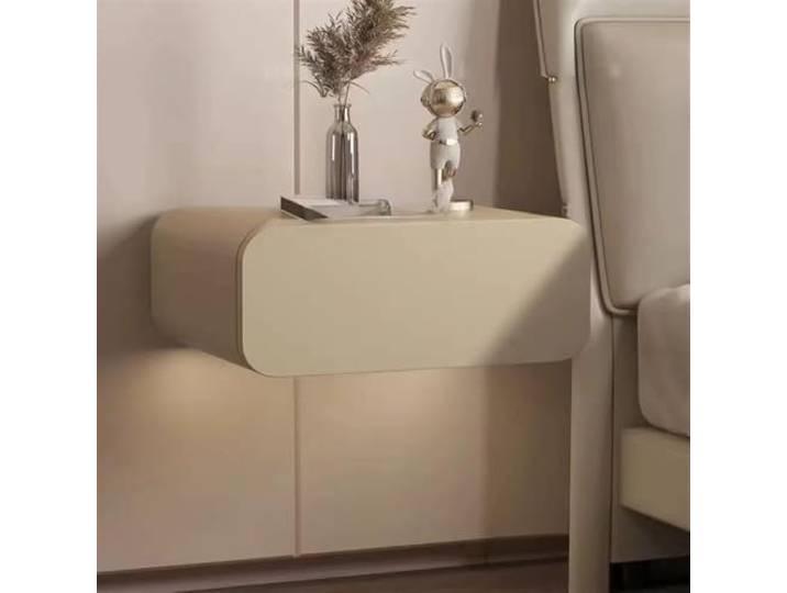 An Der Wand Montierter Schwebender Nachttisch, Aus Holz Mit Schublade For Schlafzimmerdekoration Und For Schlafzimmerdekoration Und(Khaki,35 cm)