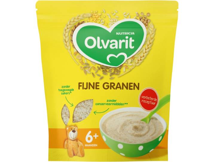 Olvarit - Granenpap Fijne Granen - 8+M - 200gr