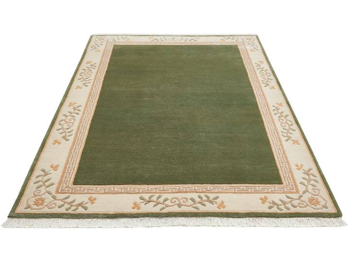 Handgeknüpfte Brücken und Teppiche, Grün, Größe 256 (Teppich, 170x240 cm)