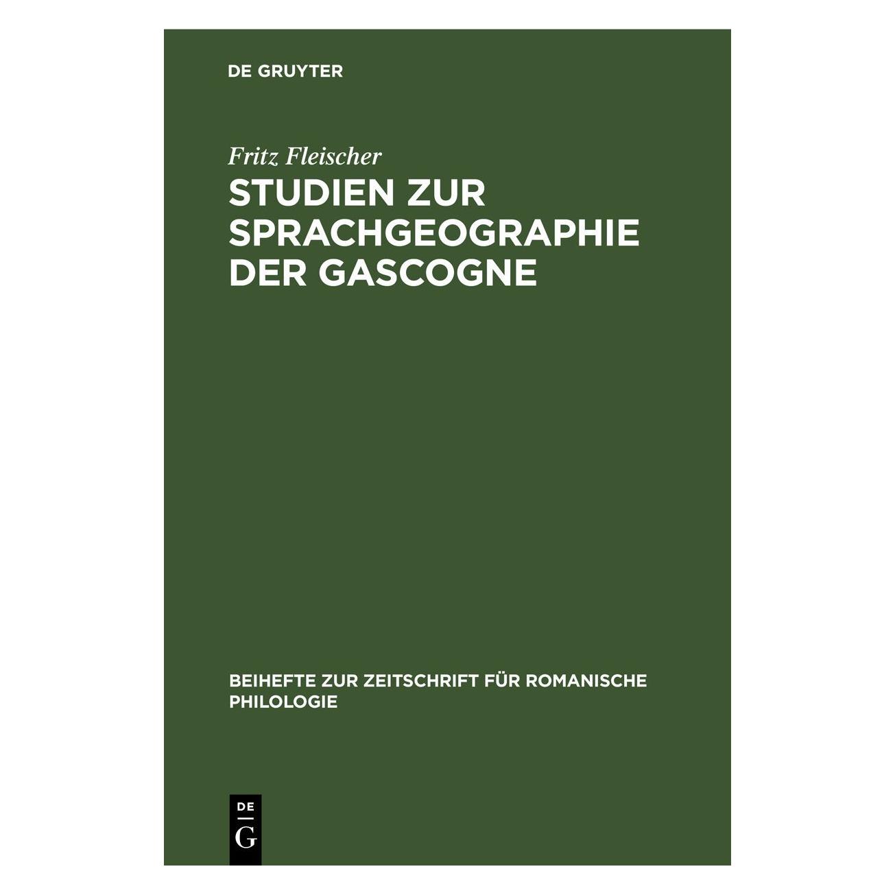 De Gruyter Fleischer:Studien zur Sprachgeographie (Deutsch, Hardcover, Fritz Fleischer) (67778190)