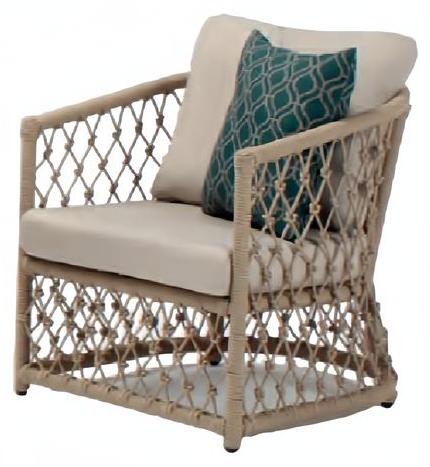 Sessel Beige Design Couch Sofa Relax Rattan Lounge Polster Sitzer Luxus