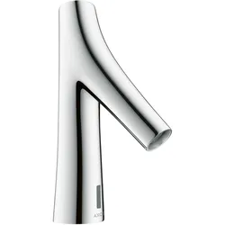 hansgrohe AXOR Starck Organic Waschtischmischer, Elektronik, Batteriebetrieb, Temperatur voreinstellbar, Ausladung 117mm, 12172000, Farbe: Chrom