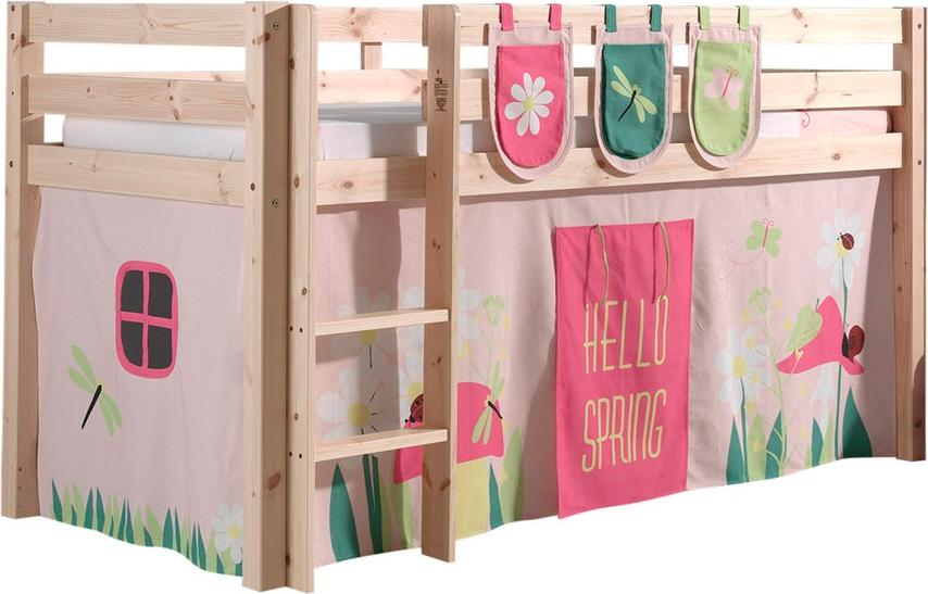 Spielbett Pino mit Textilset Kiefer Natur