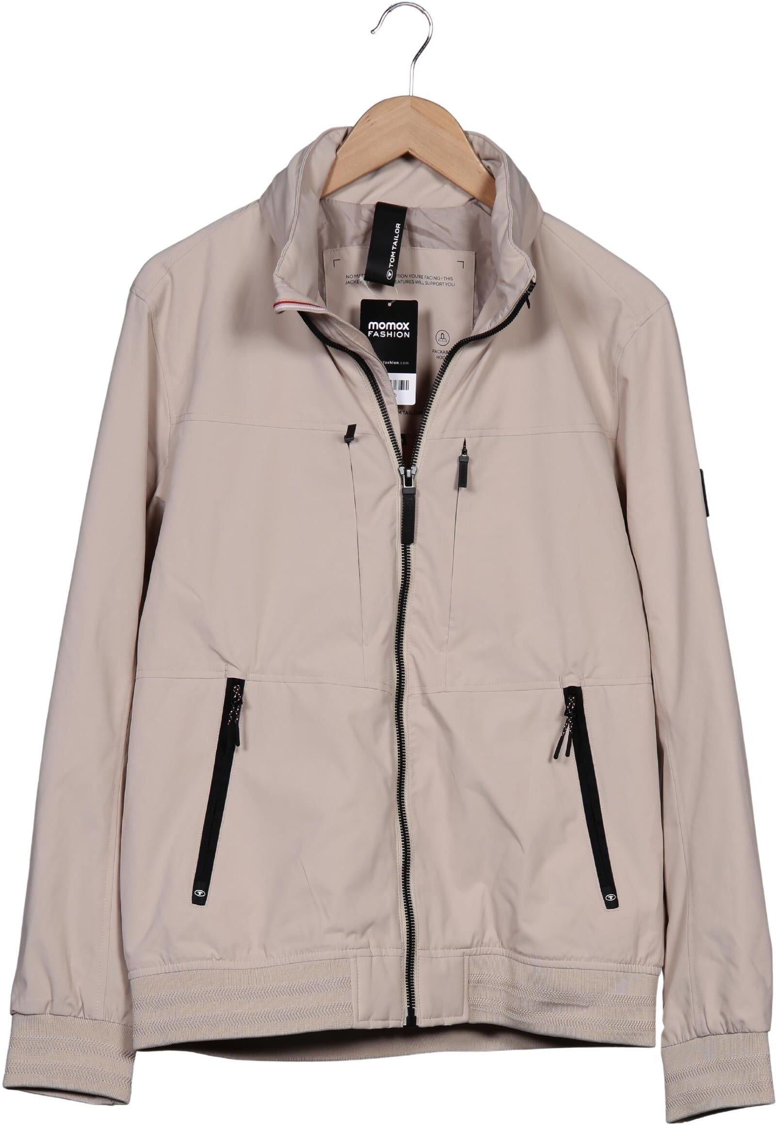 Tom Tailor Herren Jacke, Beige, Gr. M, Synthetik / Tex / Membran - Second Hand