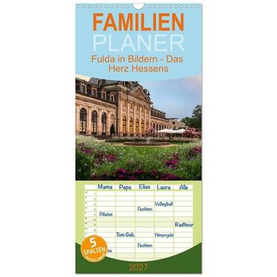 Familienplaner 2027 - Fulda in Bildern - Das Herz Hessens mit 5 Spalten (Wandkalender, 21 x 45 cm) CALVENDO