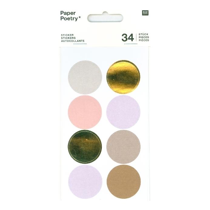 Rico Design Sticker, Punkte, Mauve FSC.99001.52.31 (40611576)