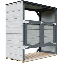 MÜLLTONNENBOX 2er 240L, M980A-TUNDRA CAVERN, aus wetterfestem LP Smartside Holz