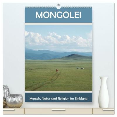 Mongolei - Mensch, Natur und Religion im Einklang (hochwertiger Premium Wandkalender 2027 DIN A2 hoch), Kunstdruck in Hochglanz