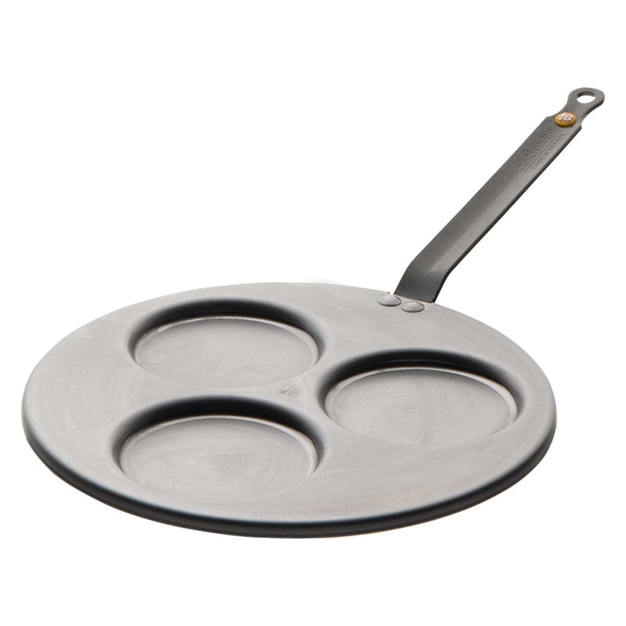 de Buyer Blinis-Pfanne (Bratpfanne, Eisen, Stahl) (5612.03)