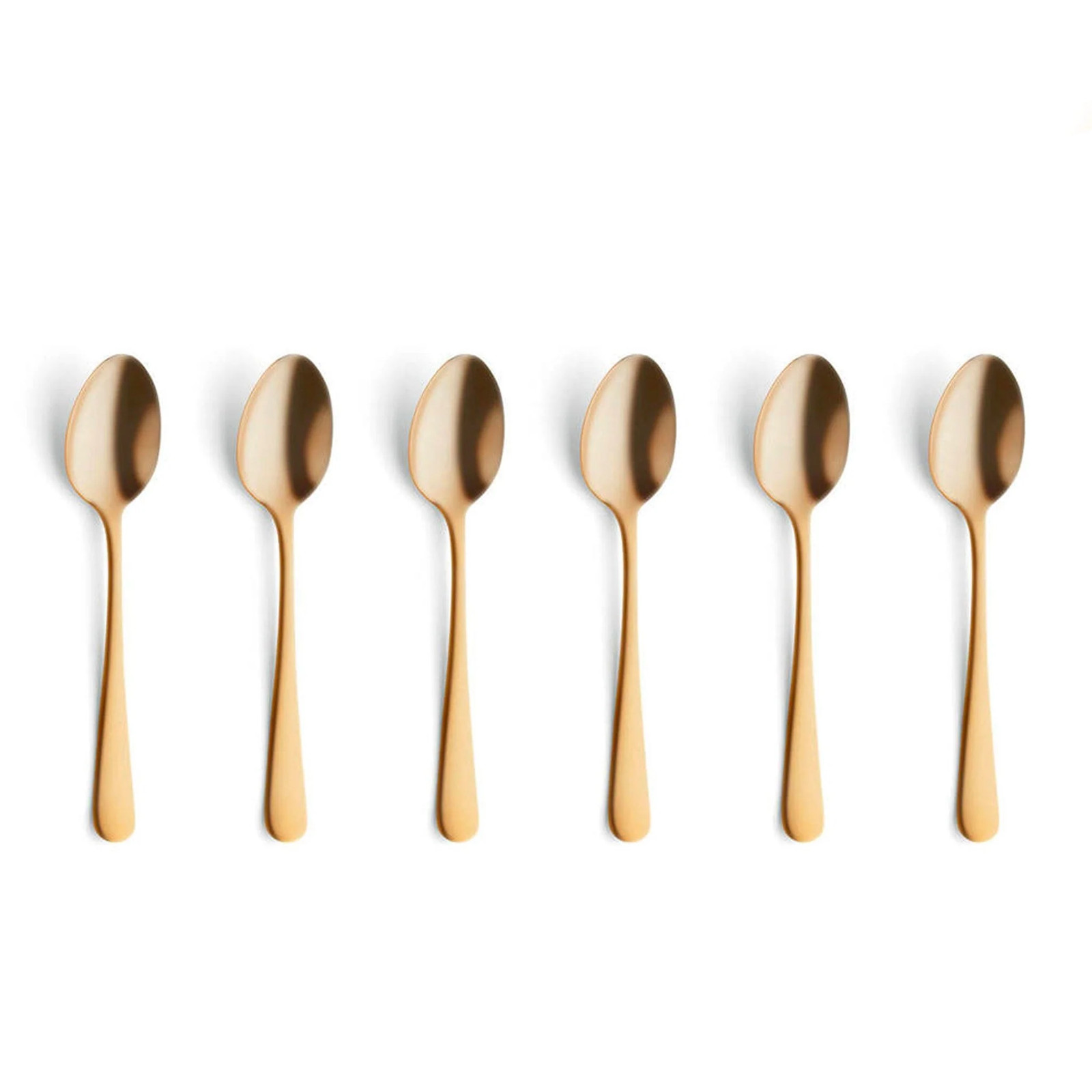 Amefa Austin 6 Theelepels - Mat Goud