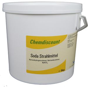 WHC Strahlmittel 051.03.010500, Strahlsoda, max. 0,5 mm Körnung, im Eimer, Natron, 5kg