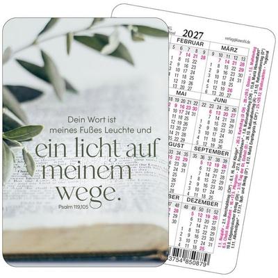 Dein Wort ist meines Fußes Leuchte 2027, Sonstige von , Kawohl Verlag GmbH & Co. KG, 978-3-7548-5087-9