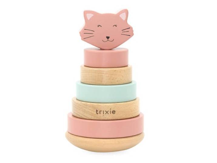 Trixie houten stapeltoren Mrs. Cat - roze