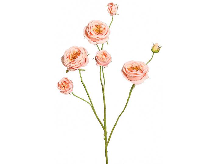 Kunstblume Rosenzweig H96cm pfirsich - Material: Kunststoff - Kunstblume