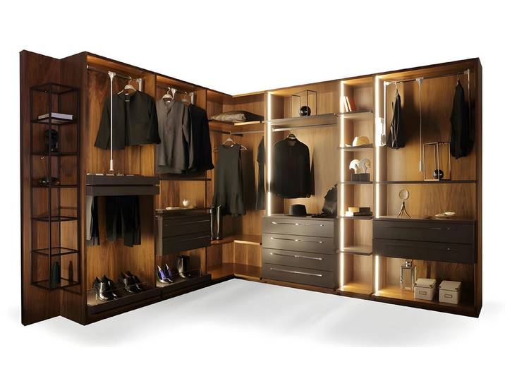JVmoebel Eckkleiderschrank Frischer Eckschrank für hellere Räume Made in Europa