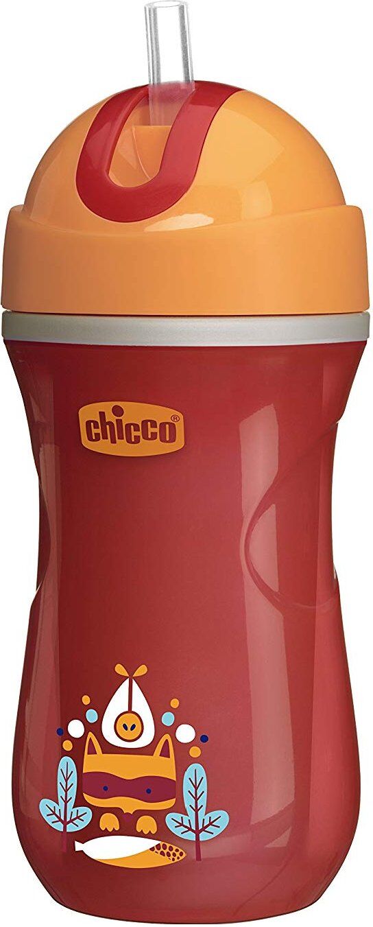 Tazza bimbo termica con cannuccia Chicco 69913 SPORT CUP Assortito