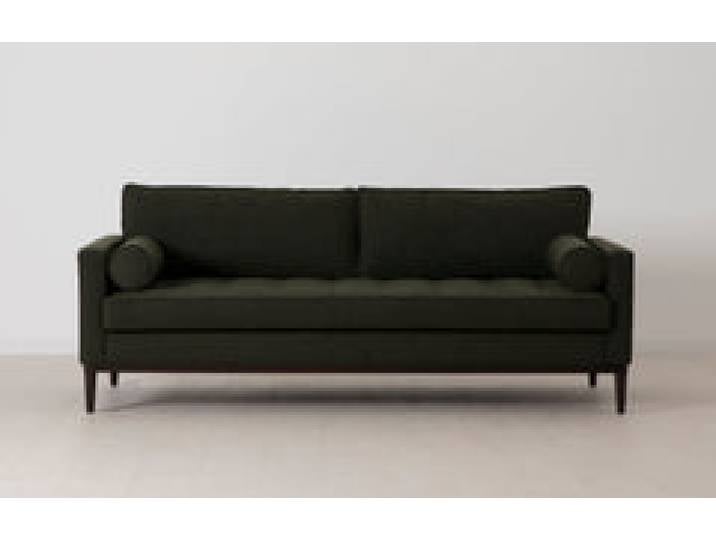 Model 02 Dreisitzer-Schlafsofa , Farngrün