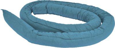 Bindemittel Saugschlauch, mit Flockenfüllung, besonders ölbindend, Ø 75 x L 1200 mm, blau, 20 Stück