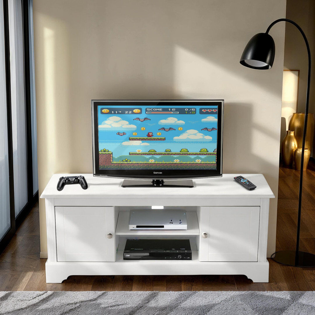 Lark Manor Clarita TV Stand White 55"