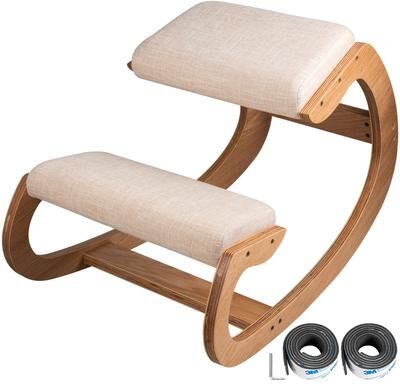 Ergonomic Kneeling Chair Heavy Duty Better Posture Kneeling Stool Office Chair Home