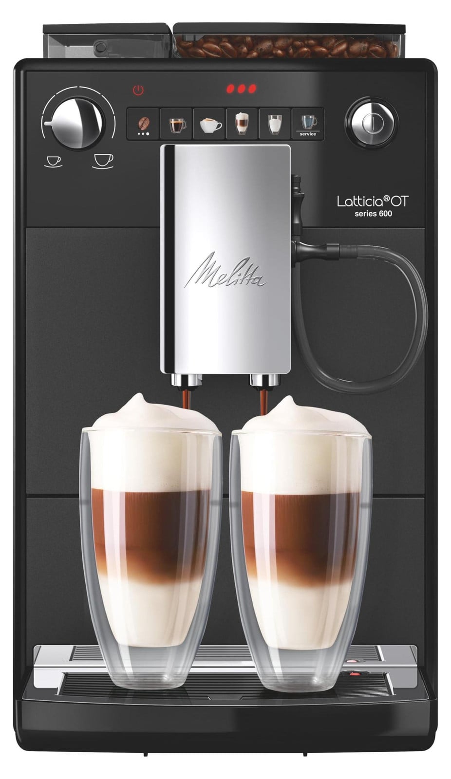 Melitta Latticia OT F300-100 Koffiemachine, Zwart, Countertop model