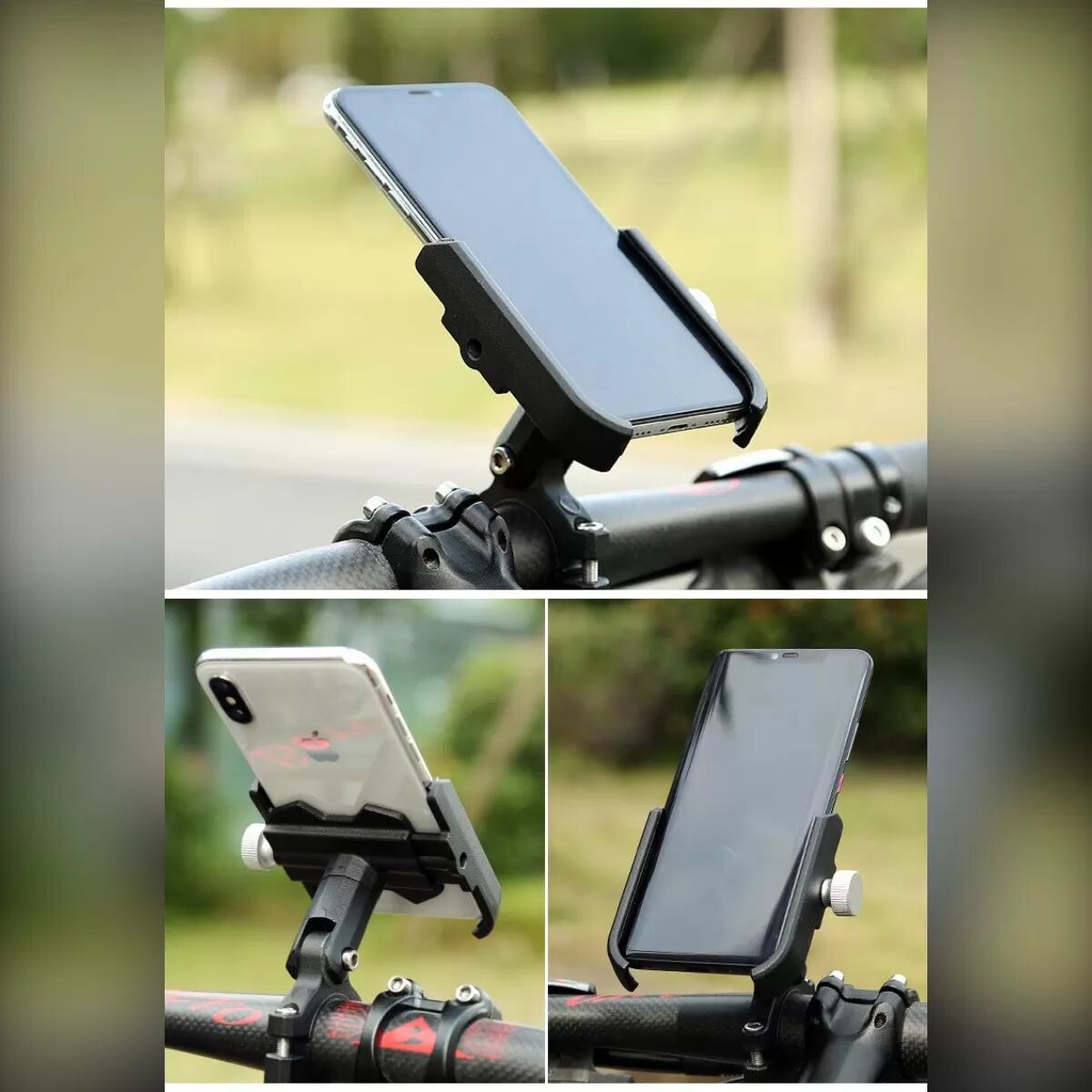 INF Aluminiumlegierung Fahrrad Handyhalterung - Verstellbare Lenkerhalterung, Stoßfest