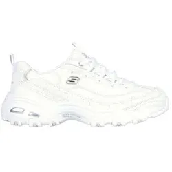 Skechers für Damen. 11931 D'Lites Fresh Start Leder-Sneakers weiß (36), Schnürsenkel, Lässig, Sportlich, Sportbekleidung, Multisport
