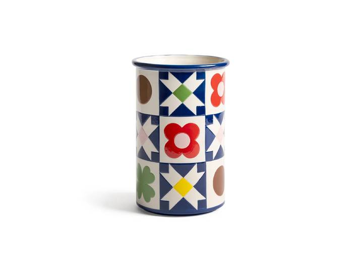 &klevering - Patch Vase, Quilt, Ø 15,5 x 24 cm, mehrfarbig