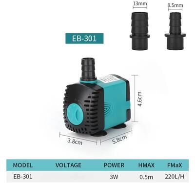 Inspired Living Ultra Quiet Submersible Aquarium Water Pump With Filter (3W25W) 3w eu Plug 220v 50hz