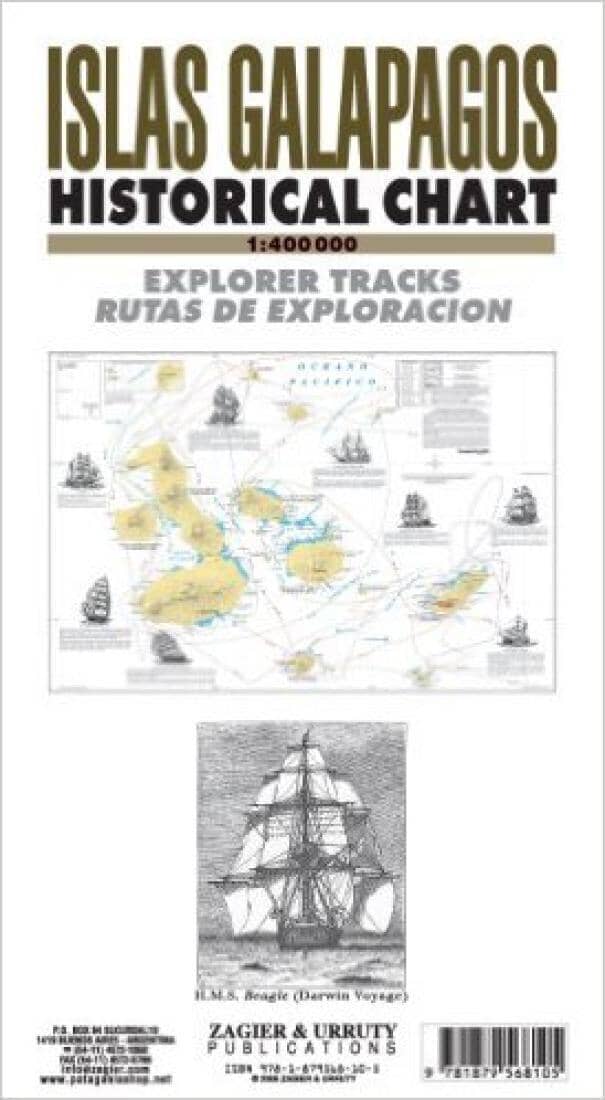 Carte historique des îles Galapagos   Zagier y Urruty