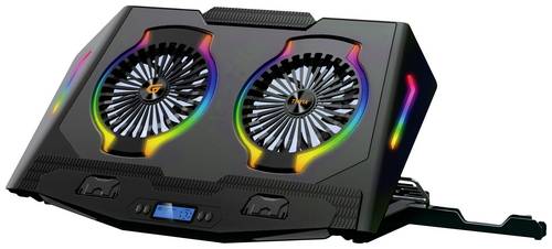 Conceptronic THYIA ERGO Gaming-Notebook Kühlständer mit 2 Lüftern Notebook-Ständer mit Kühlfunktion