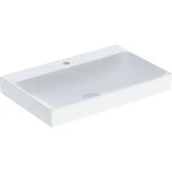 Geberit ONE Waschtisch Abgang vertikal, 75x14x48cm, 505.020.01.2, Ausführung: Hahnloch mittig