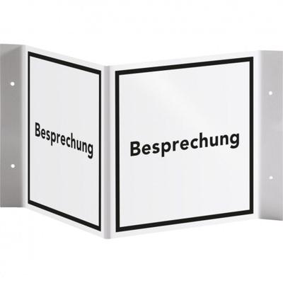 Schild I Tür-Nasenschild Piktogramm Besprechung, Kunststoff, 150x150mm