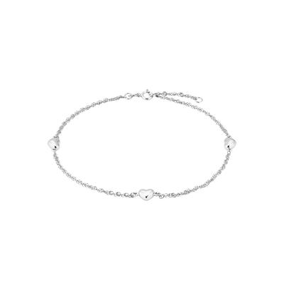 Fußkette AMOR "2017449", silber (silberfarben), Fußketten, Damen, Silber 925 (Sterlingsilber), Made in Germany