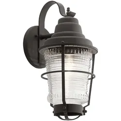 Wandlampe Außenlampe Terrassenleuchte Wandleuchte Glas IP44 1x E27 H 55,1 cm