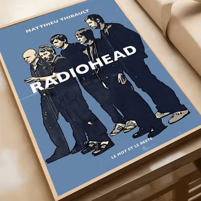 Inspire Picks Radiohead Vintage Rock Band Poster Retro Music Wall Art Decor 15 15x20cm No Frame