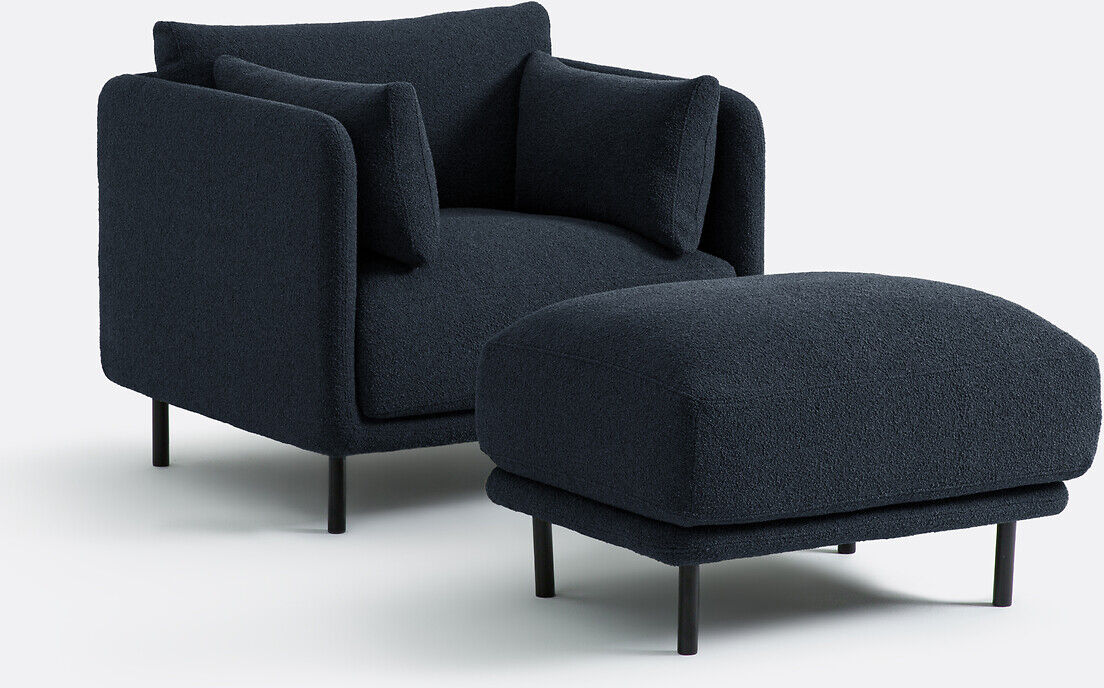 LA REDOUTE INTERIEURS Fauteuil, en bouclette fine, VICTOR