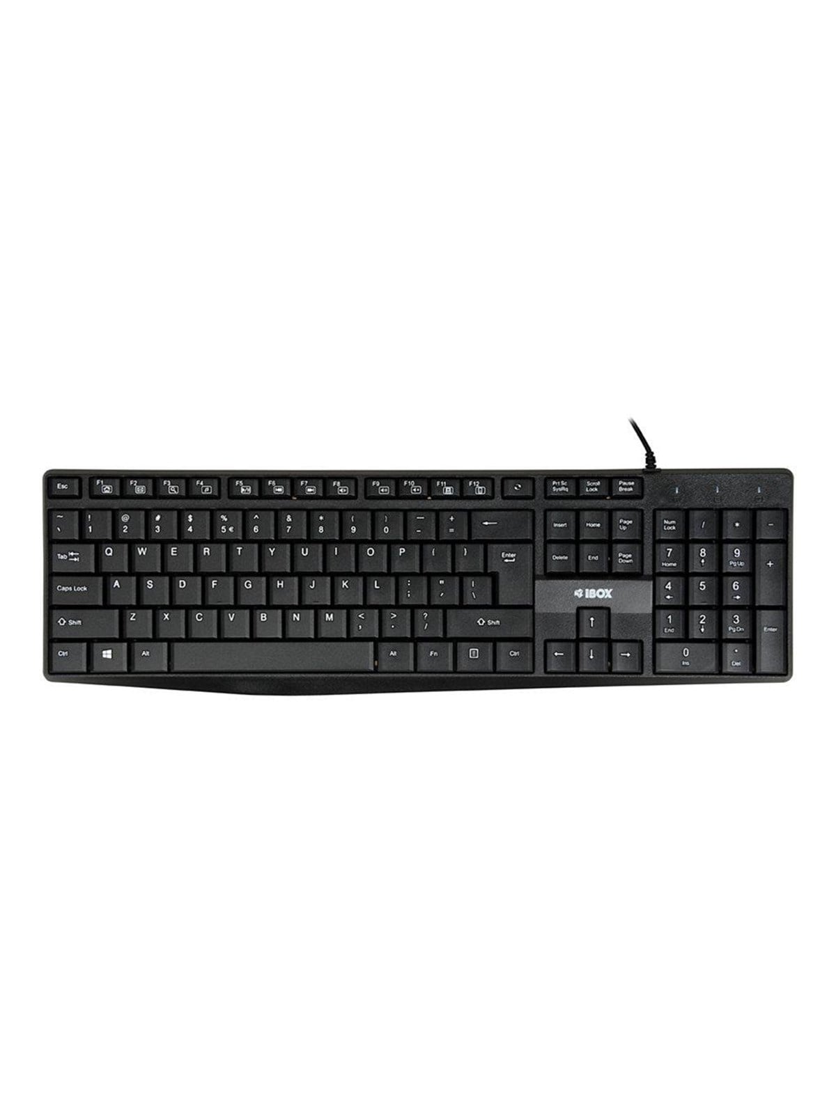 iBOX Eris - keyboard - QWERTY - black Input Device - Tastatur - Schwarz