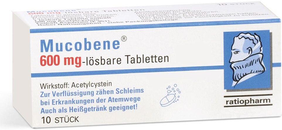Mucobene 600 mg 10stk