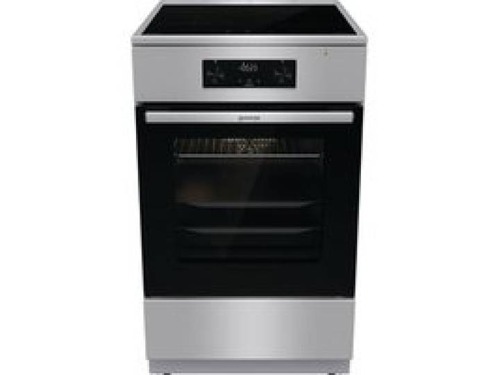 Cuisinière à induction pose libre en acier inoxydable - GORENJE - Four électrique - 4 zones à induction