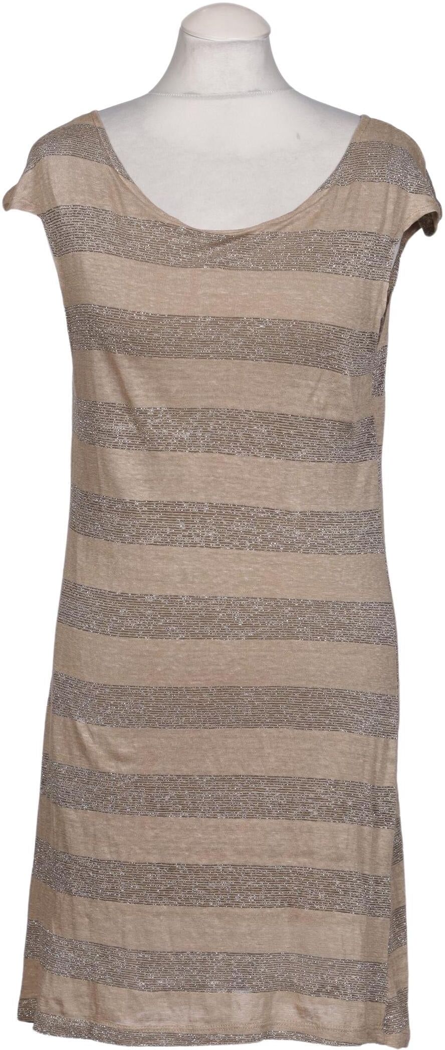 miss miss Damen Kleid, Beige, Gr. M, Leinen / Synthetik - Second Hand