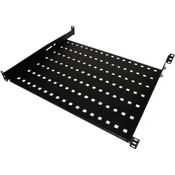 Alantec Festfachboden 19" 1HE 550 mm (SA-P-19-1U-550-4-C-02), Serverschrank Zubehör, Schwarz